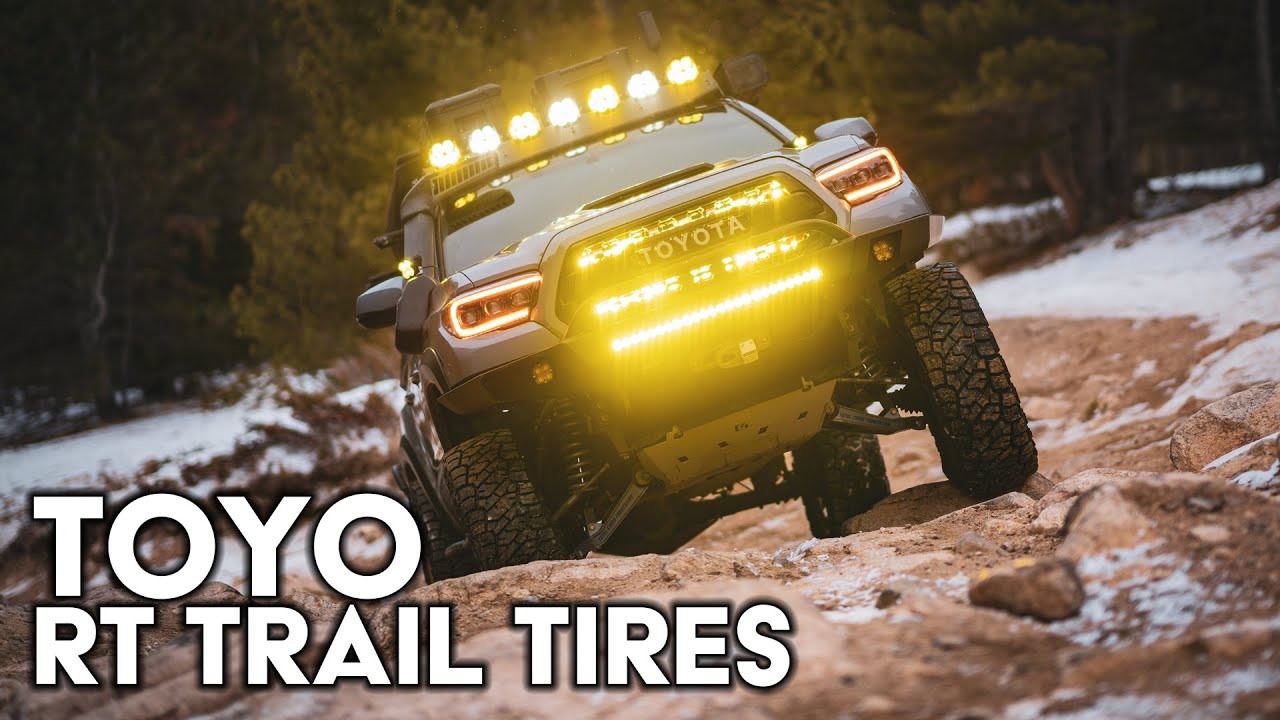 Шины TOYO RT Trail в снегу! Toyota скользит по снегу и скользит под гору
