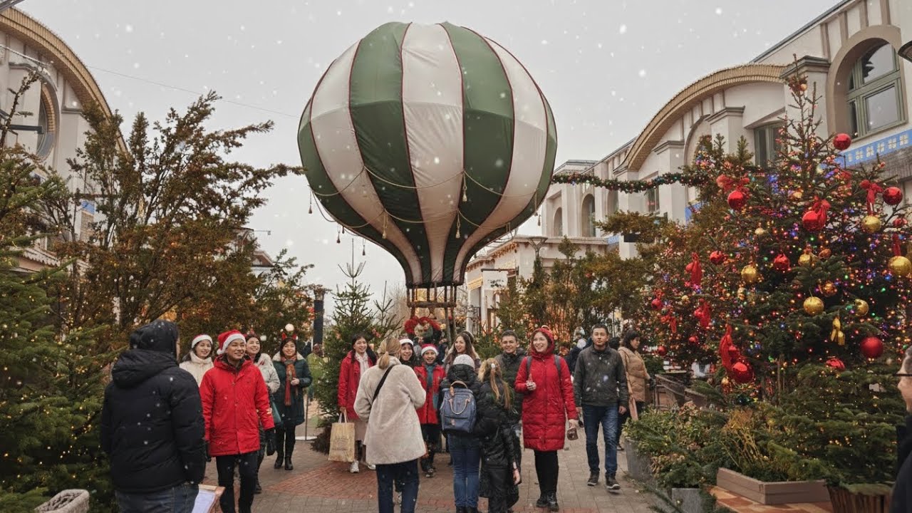 Ingolstadt Village Outlet Christmas Walk 🎄 | Festive Shopping Tour 🛍️ - 4K -13 Dec 2025