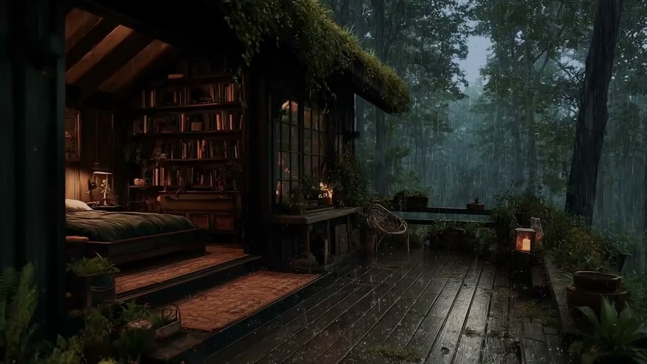 Heavy Rain at Midnight 🌙🌧 | Relaxing Night Rain Sounds for Deep Sleep & Stress Relief