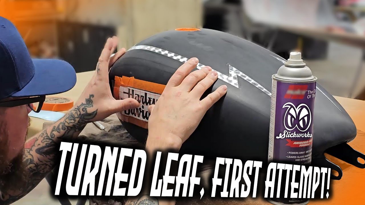 Окраска Harley Street Bob Custom - серебристый лист!