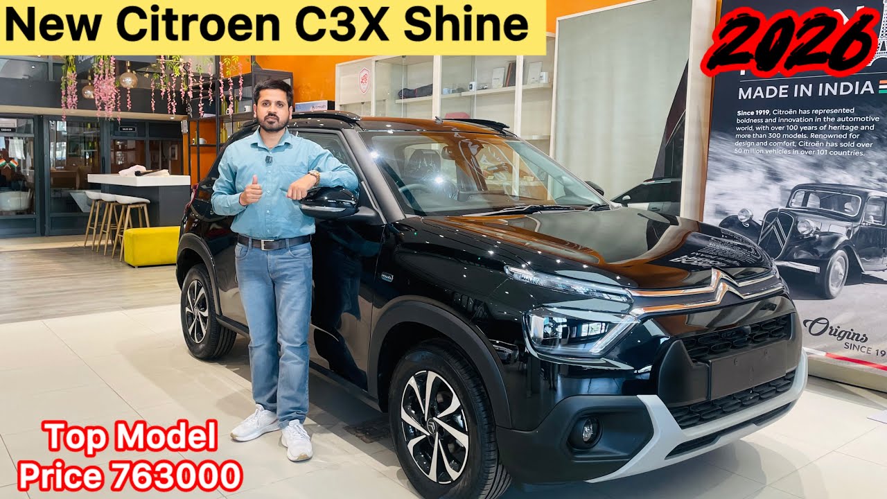 Bye Bye TATA Punch ! New Citroen C3X Shine Details Review Price Features Mileage All ✅