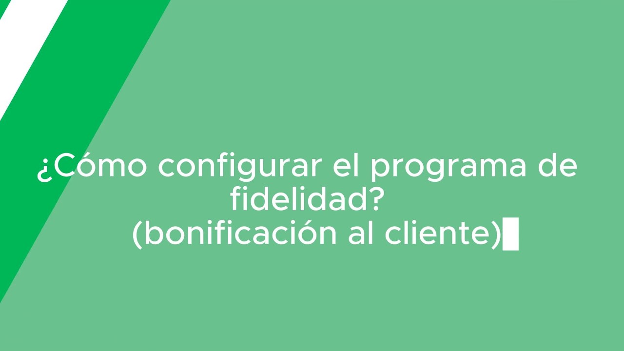 Cómo configurar programa de fidelidad al cliente en Esmeralda Punto de venta y Factura electrónica