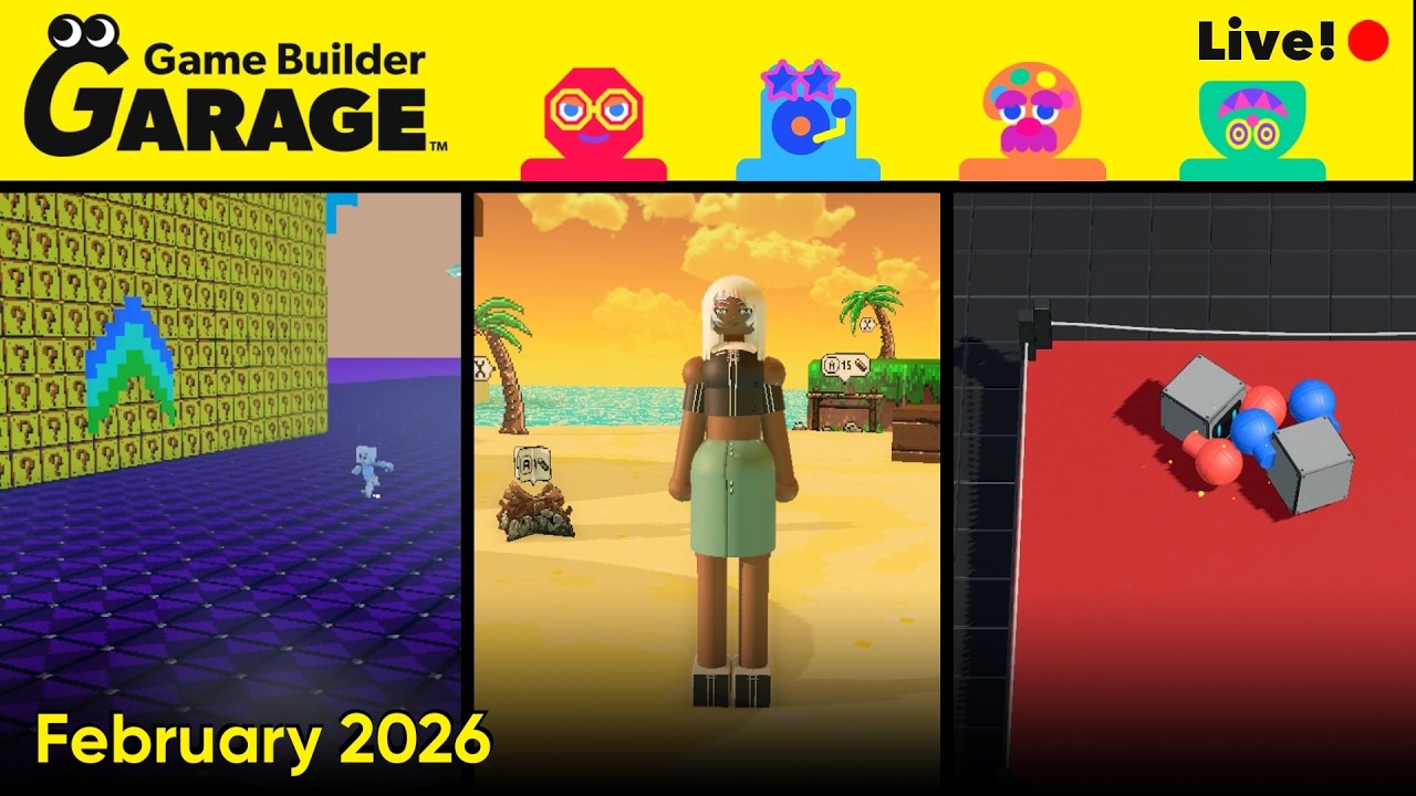 Game Builder Garage - Community Showcase Stream! - February 2026 | Live! 🔴