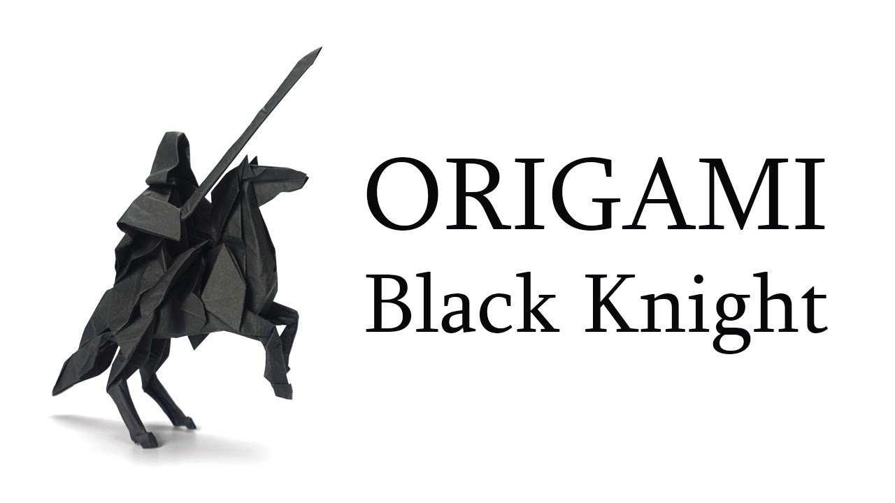 Origami works exhibited and collected in Japanese museums | Origami Black Knight 【Chen Xiao】