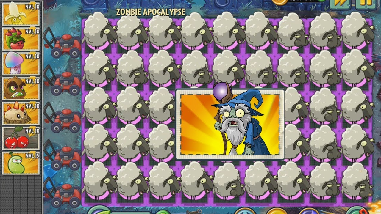 Plants vs Zombies 2 - 1000 Zombi Mago vs Todas las Plantas