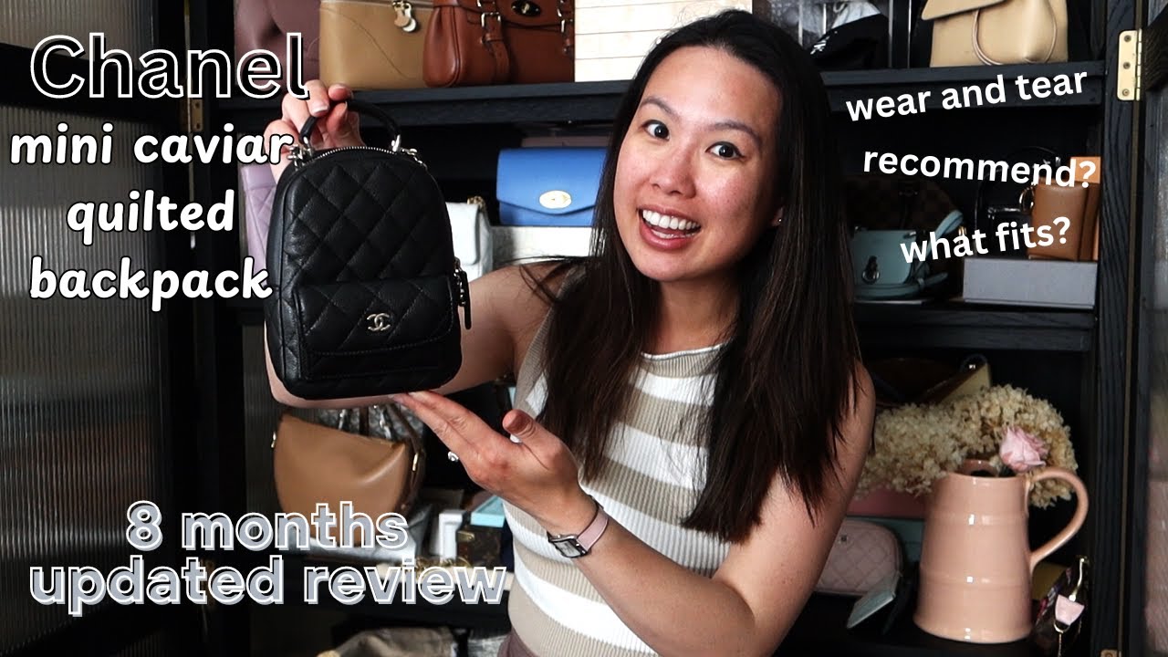 Chanel Mini Quilted Caviar Backpack updated review | 8 months of wear
