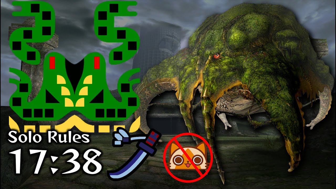 Yama Tsukami Vs. Longsword - Monster Hunter Freedom Unite - ヤマツカミ 太刀 ソロ【MHP2G】