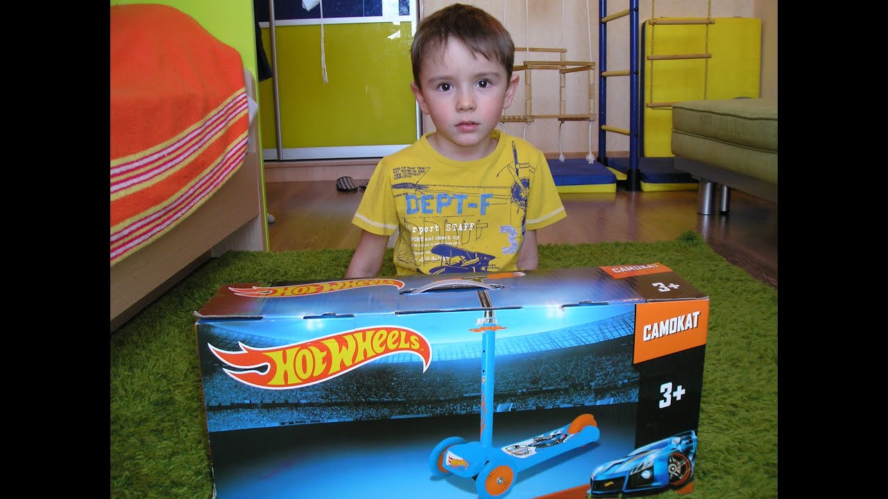 Купили новый самокат Hot Wheels Тест драйв самоката Hot Wheels