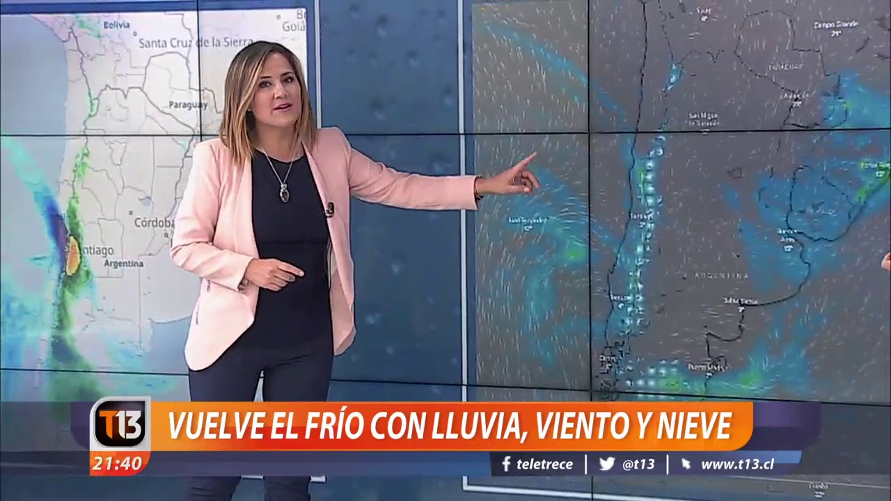 ¿Podría caer nieve en Santiago? Revisa el informe del tiempo de Michelle Adam