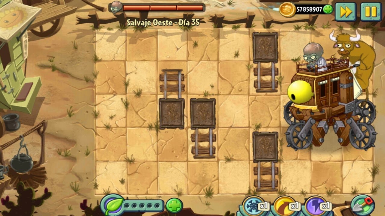 PLANTS VS ZOMBIES 2 NUEVA EXPANSIÓN SALVAJE OESTE NIVELES 31, 32, 33, 34,  35  FINAL EPISODIO 109