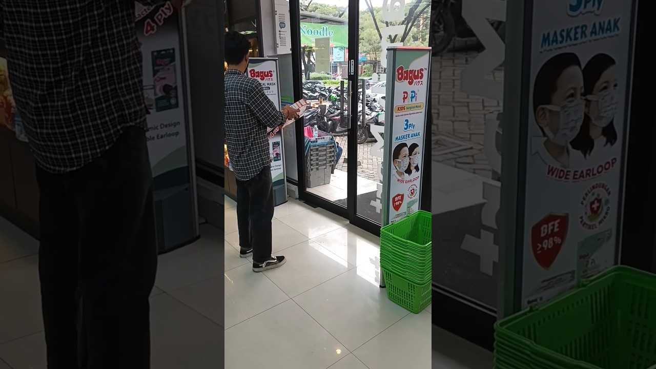 FAMILY MART at GREENLAKE with our set EAS Alarm Security system AM58KHZ#mart#eas#alarm #security