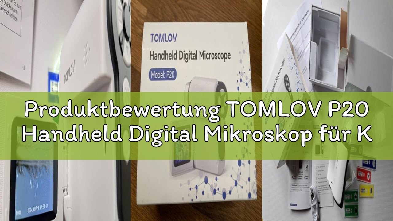 Produktbewertung TOMLOV P20 Handheld Digital Mikroskop für Kinder, 3-in-1 Taschenmikroskop, Tragbare