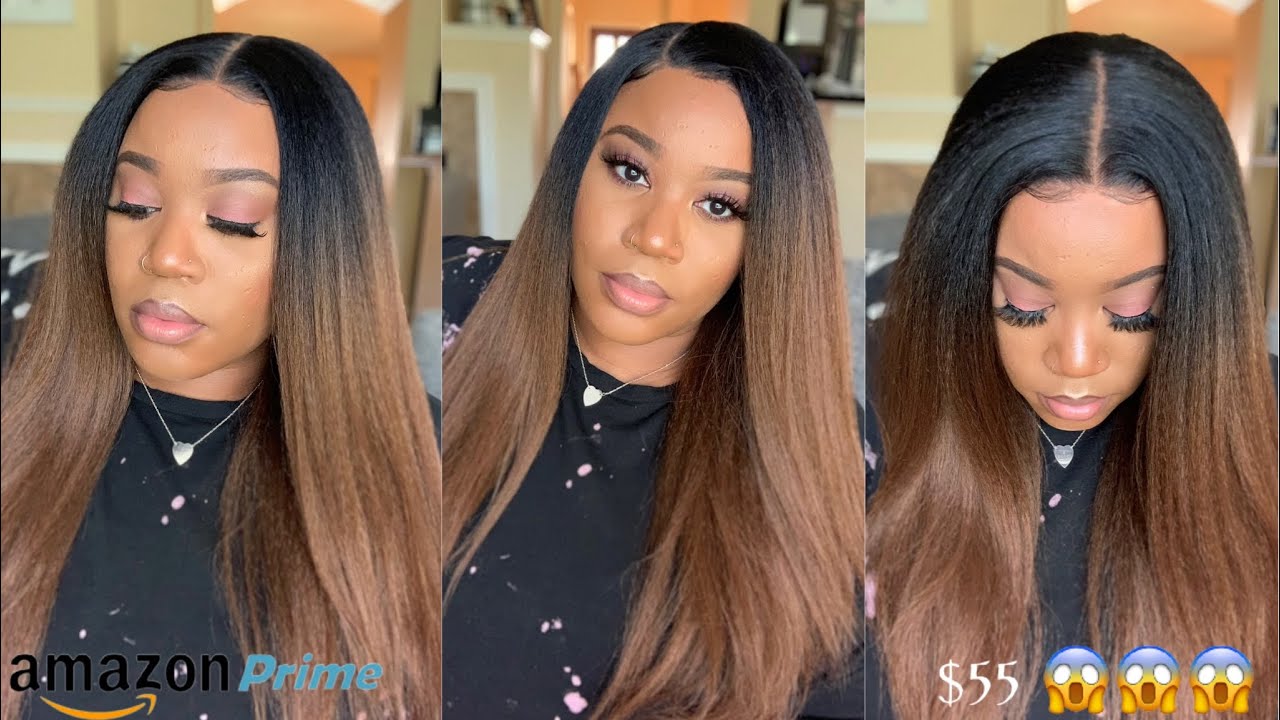 Under $60!!!! I Affordable Amazon Ombre Yaki Straight Lace Front Wig I Joedir