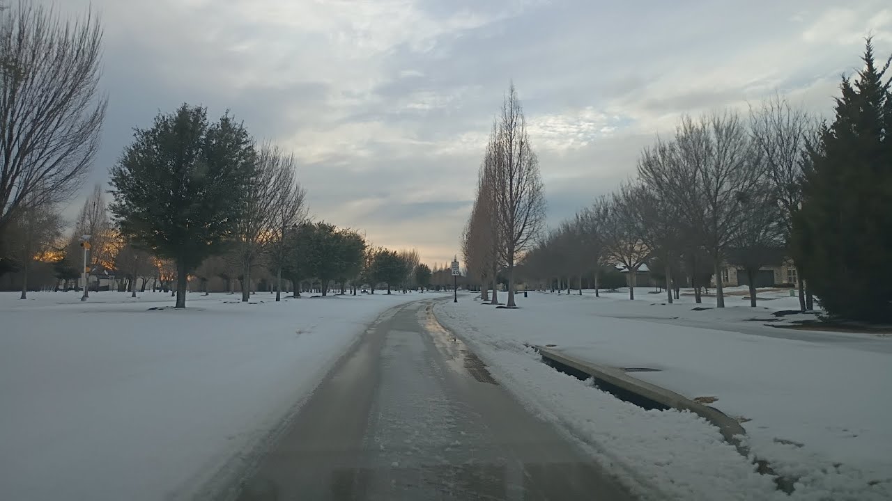 Cuánta nieve cayó en Texas aquí les muestro 