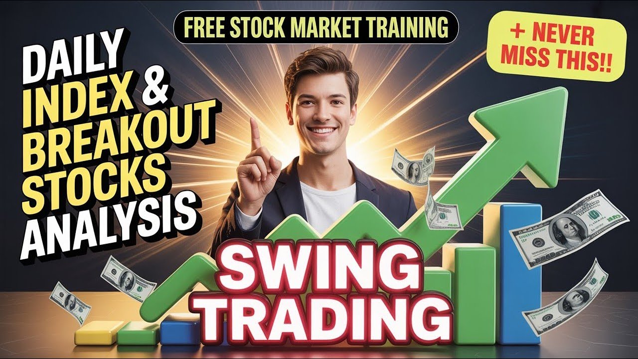 INDEX, BREAKOUT STOCKS & CRUDE-DAILY ANALYSIS INTRADAY & SWING TRADING - FREE SHARE MARKET TRAINING