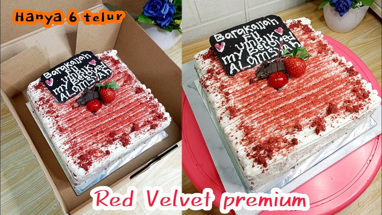 RED VELVET CAKE PREMIUM | HARGA EKONOMIS SUPER MOIST | 6 BUTIR TELUR