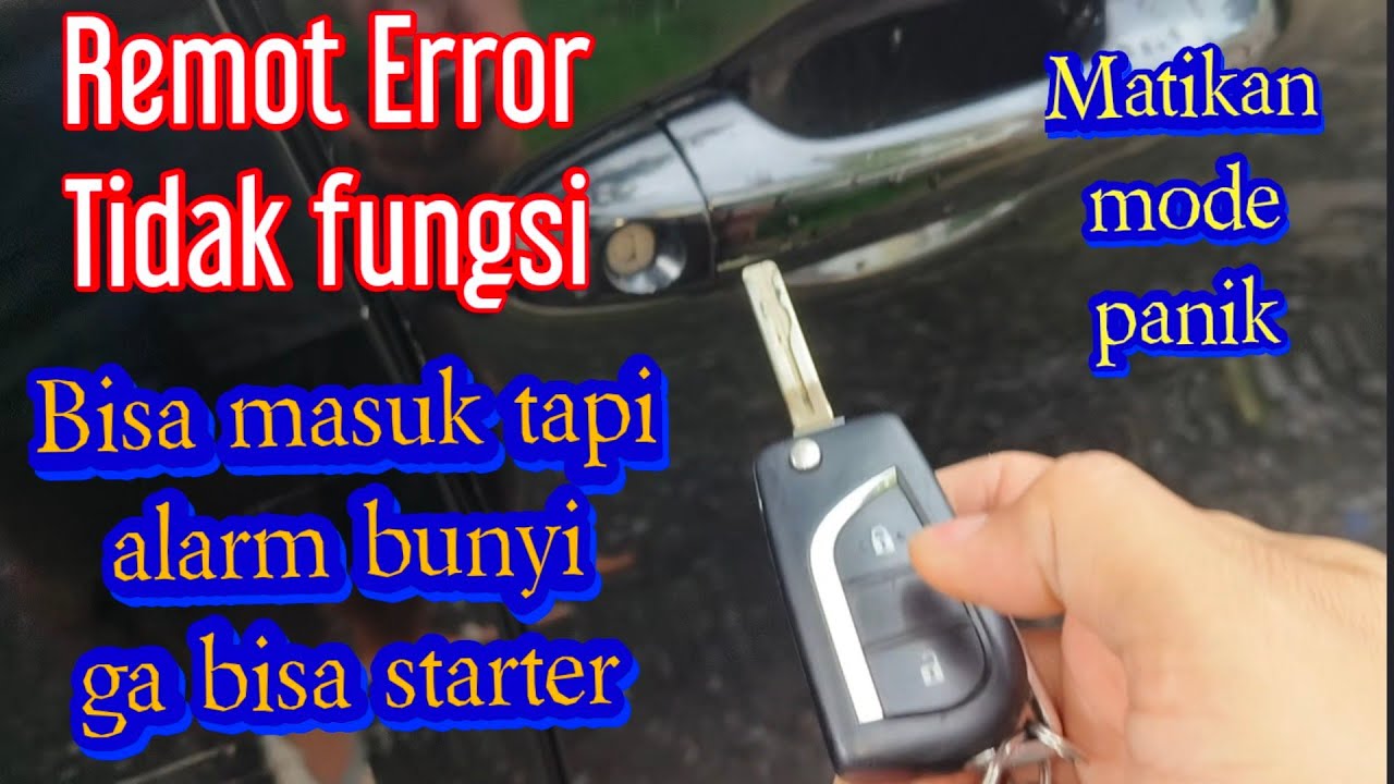 Cara reset Remot innova reborn agar bisa menghidupkan mobil ketika remot error