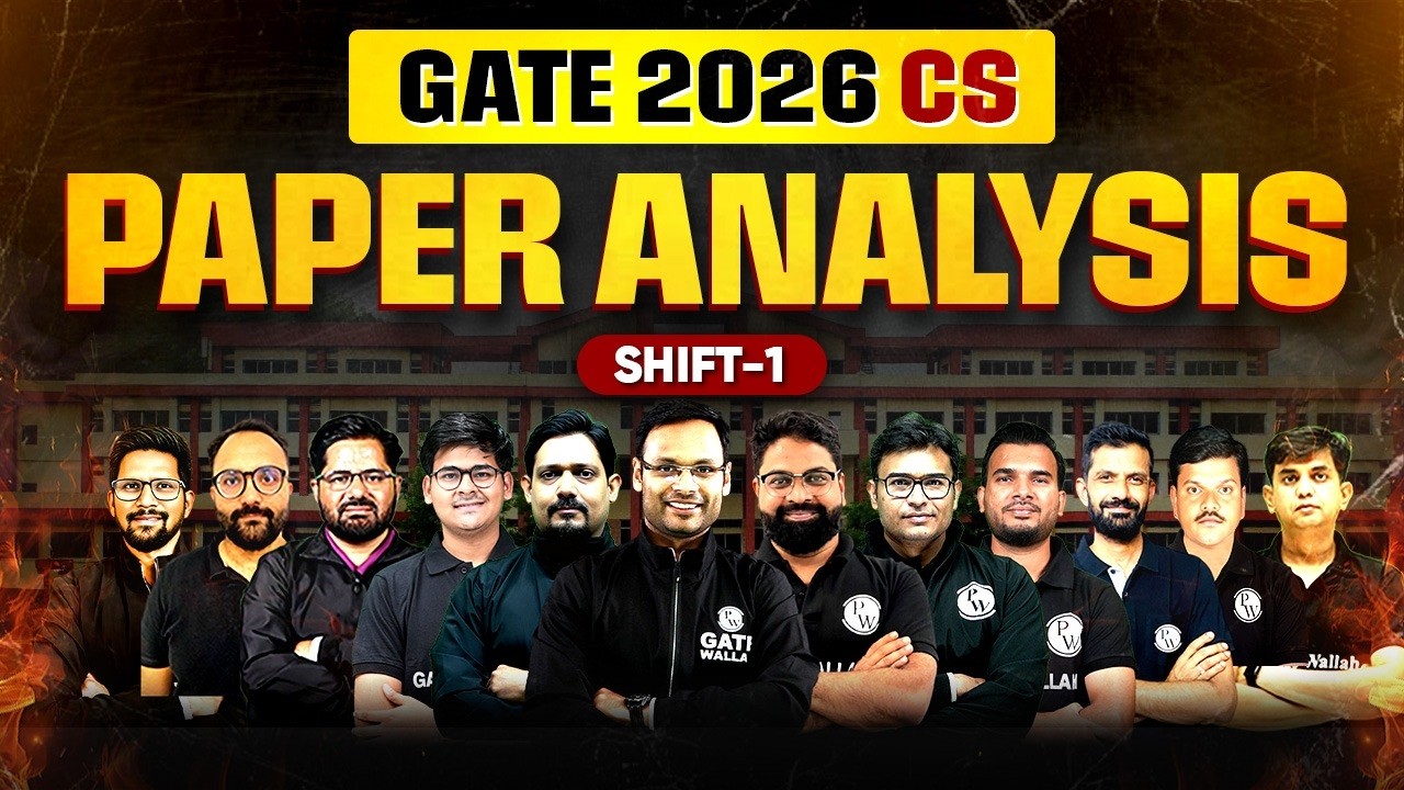 GATE 2026 Exam Analysis | GATE Computer Science Engineering Paper Solution | 8 Feb 2026 Shift 1