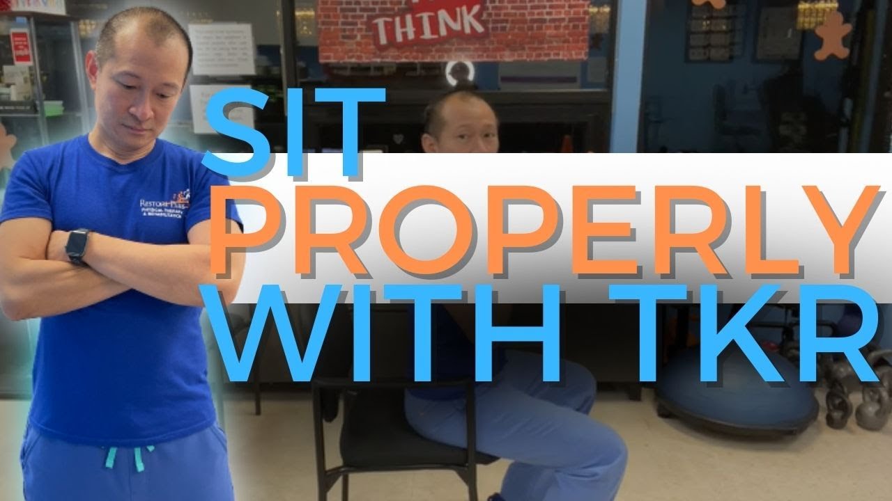 Avoid doing this when sitting down after a knee replacement.