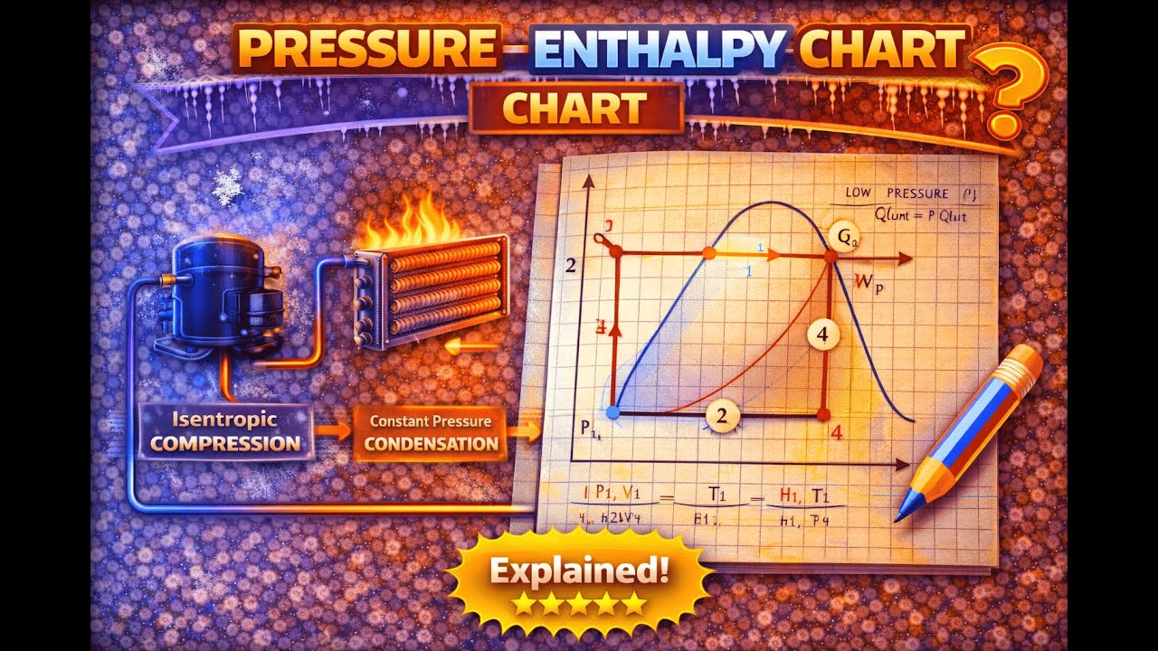 Pressure–Enthalpy (P–h) Chart Explained | RAC| Diploma & Polytechnic