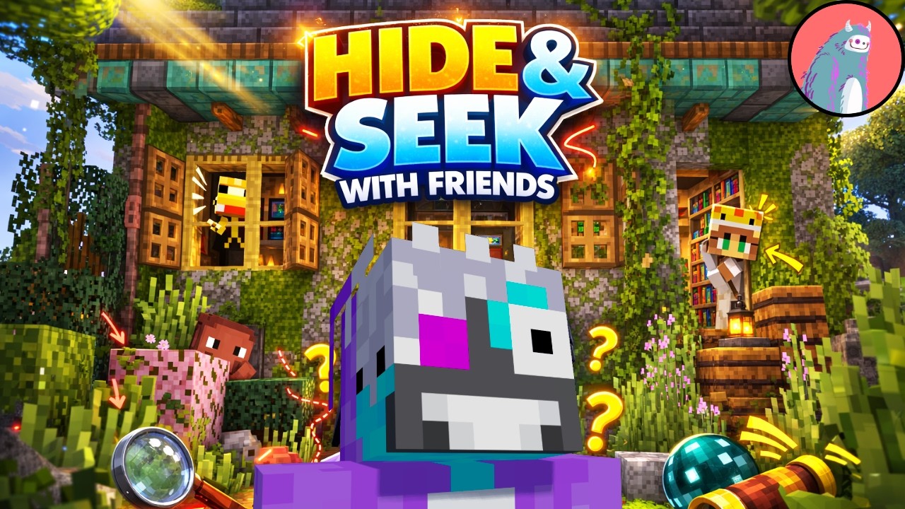 Ready or Not, Here I Come! | Minecraft Build and Seek with Friends - Part 2