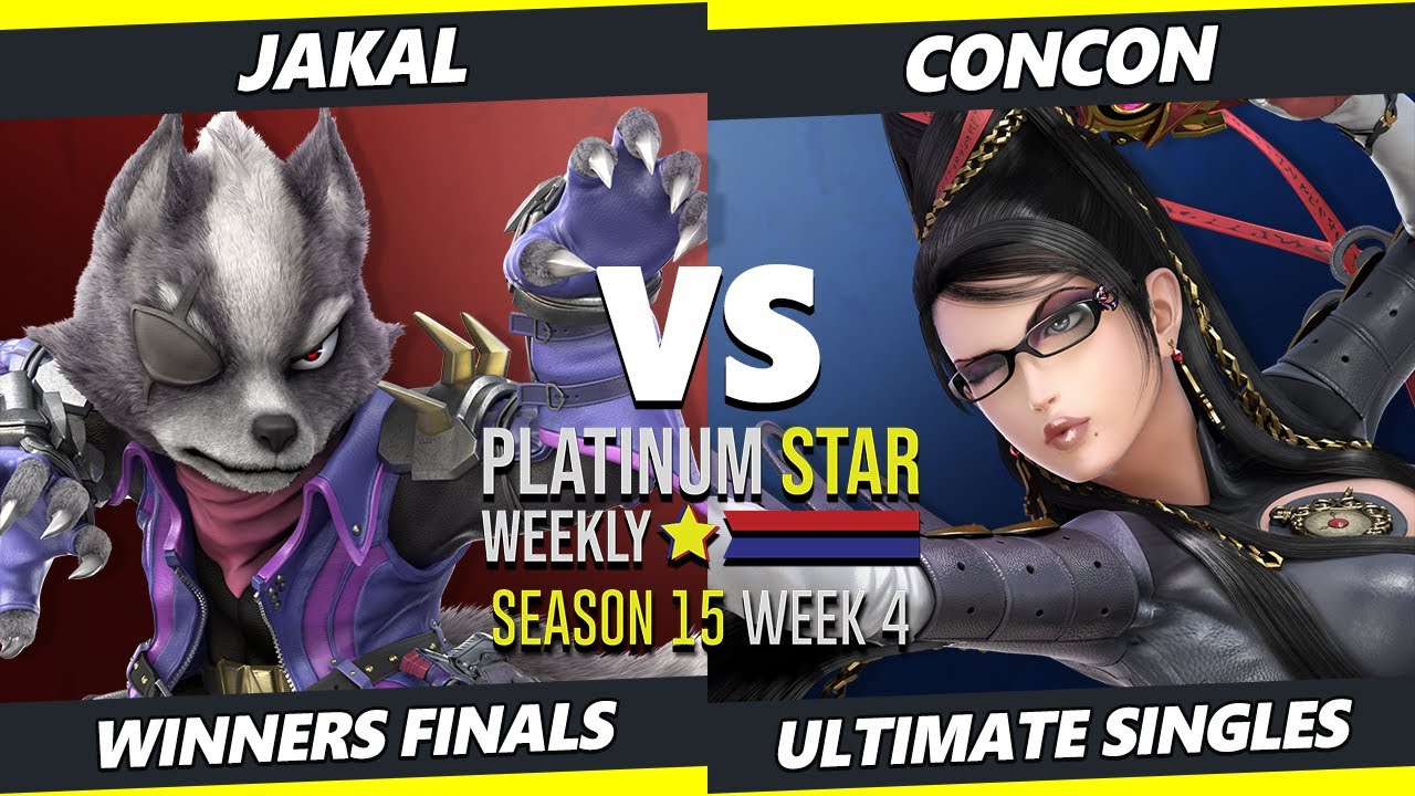 PSW S15:W4 Winners Finals - Jakal (Wolf) Vs. ConCon (Bayonetta, Min Min) SSBU Ultimate Tournament