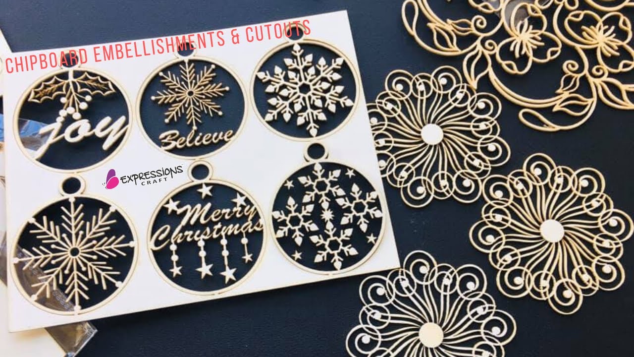 Laser Cutouts | DIY Chipboard embellishments | Chipboard Cutouts | Chipboard laser cutouts