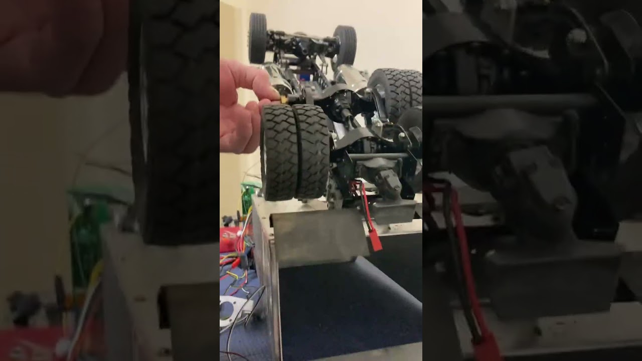 Колеса и шины Tamiya 1/14 полумодернизированные, крепление/натирание
