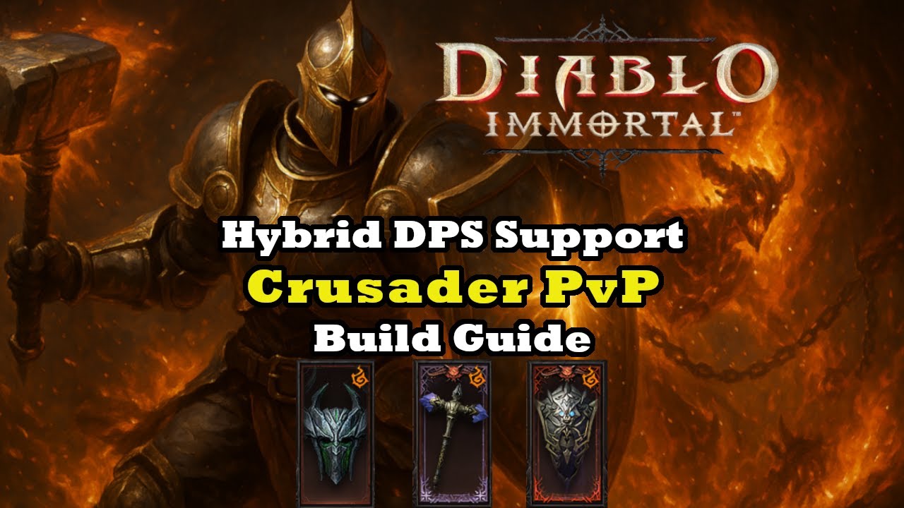 Best Hybrid Crusader Build for PvP – DPS & Support in One! | Diablo Immortal