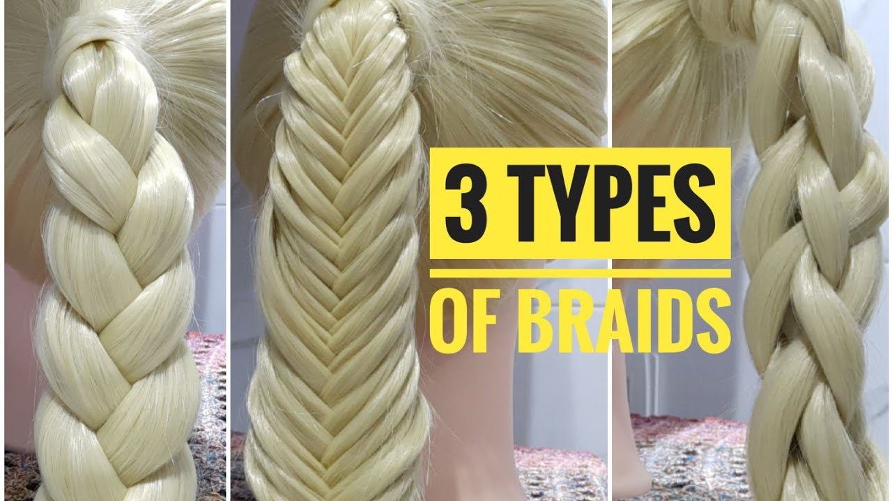 HOW TO BRAID FOR BEGINNERS! 3 Different Types Of Braids | EasyHairstyles
