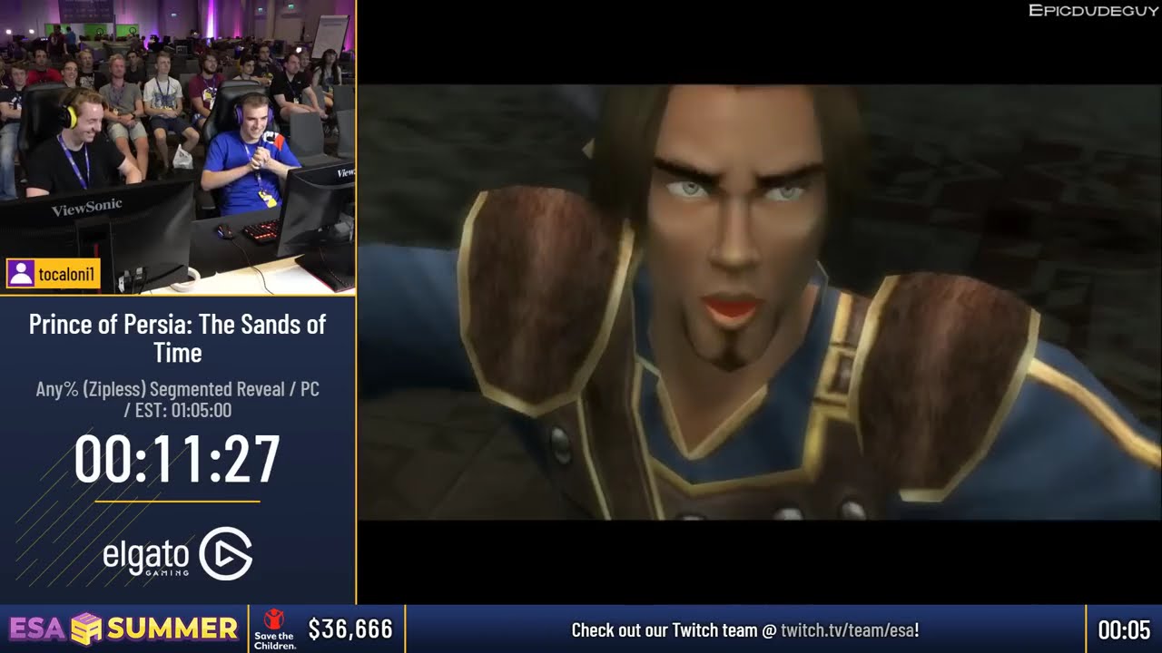 #ESASummer18 Speedruns - Prince of Persia: The Sands of Time [Any% (Zipless) Segmented Reveal] by to