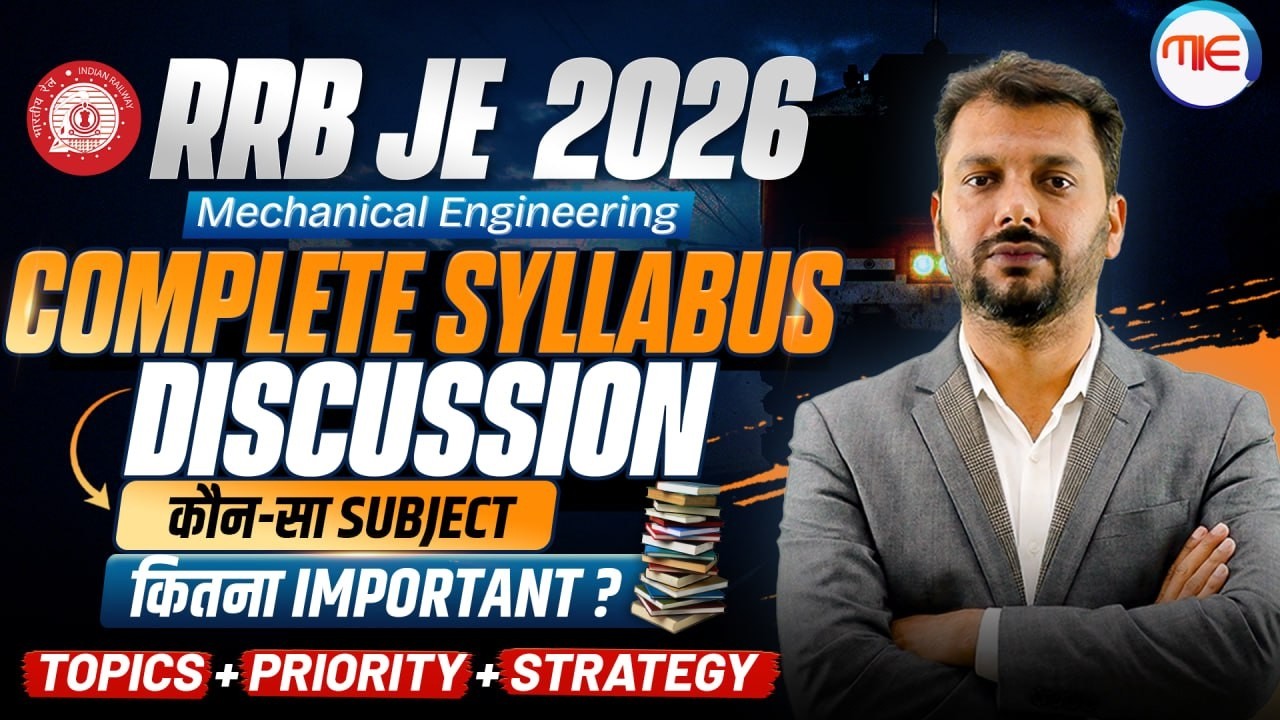 RRB JE 2026 Mechanical Syllabus Discussion | Most Important Subjects | Weightage Analysis | Jamal...