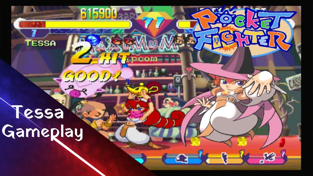Pocket Fighter - Tessa playthrough - no commentary (PS1)