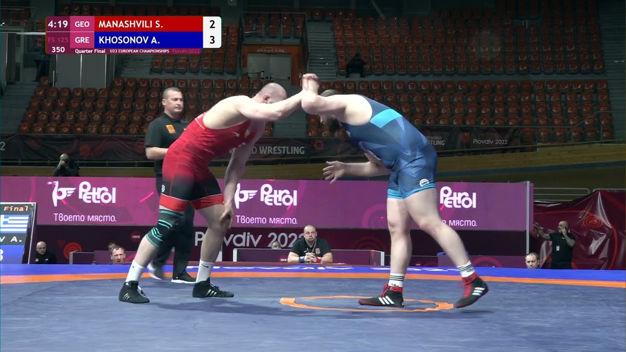 1/4 FS - 125 kg: S. MANASHVILI (GEO) v. A. KHOSONOV (GRE)