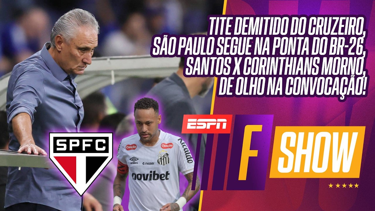 DEMISSÃO DE TITE, SUMIÇO DE NEYMAR NA VILA E GOLAÇO DE MEMPHIS, SÃO PAULO LÍDER E PALMEIRAS NA COLA