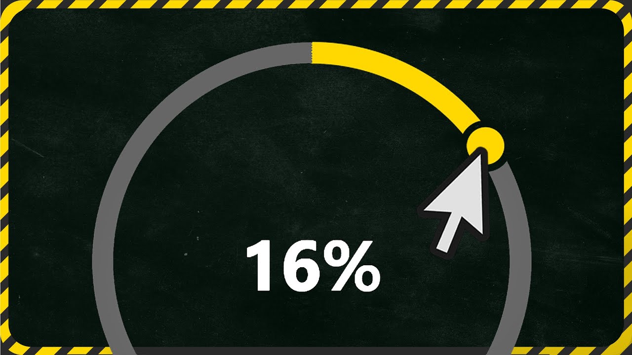 How to Make a Radial Range Slider Input in HTML and Pure JS?