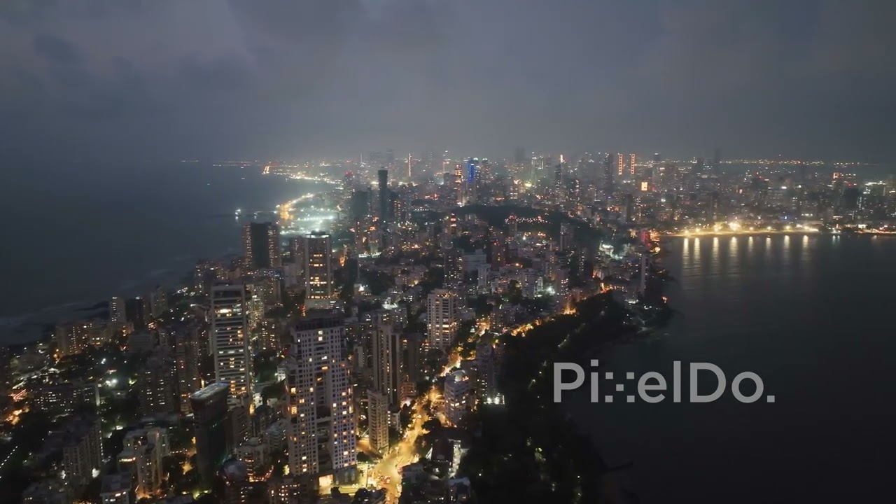 PD0044y - Mumbai's Malabar Hill Drone Video