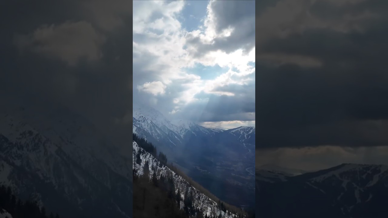 Views Coming Down From Aiguille du Midi Mountain Top Chamonix France! #chamonix #frenchalps