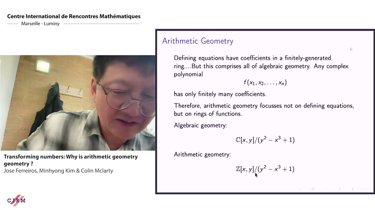 J. Ferreiros, C. McLarty, K. Minhyong: Transforming Numbers – Why is arithmetic geometry geometry?