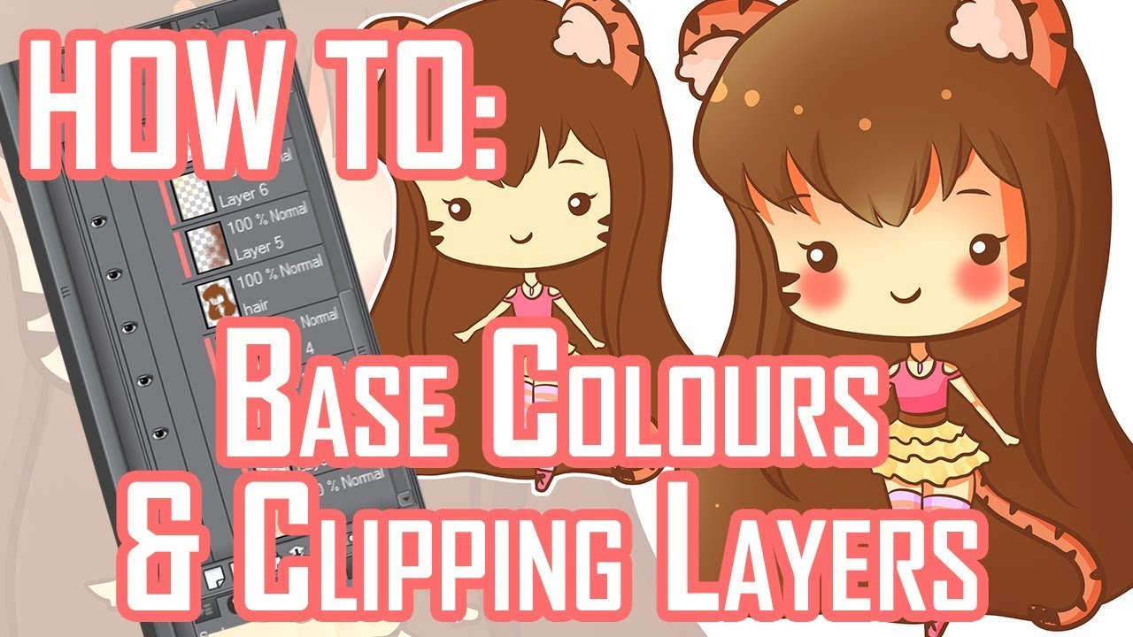 How To: base colours and clipping layers - Clip Studio Paint