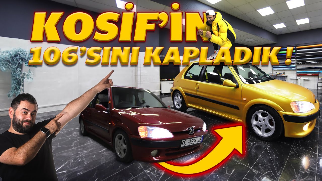 KOSİF'İN CİCOSU PEUGEOT 106'YI Sarıya Kapladık !