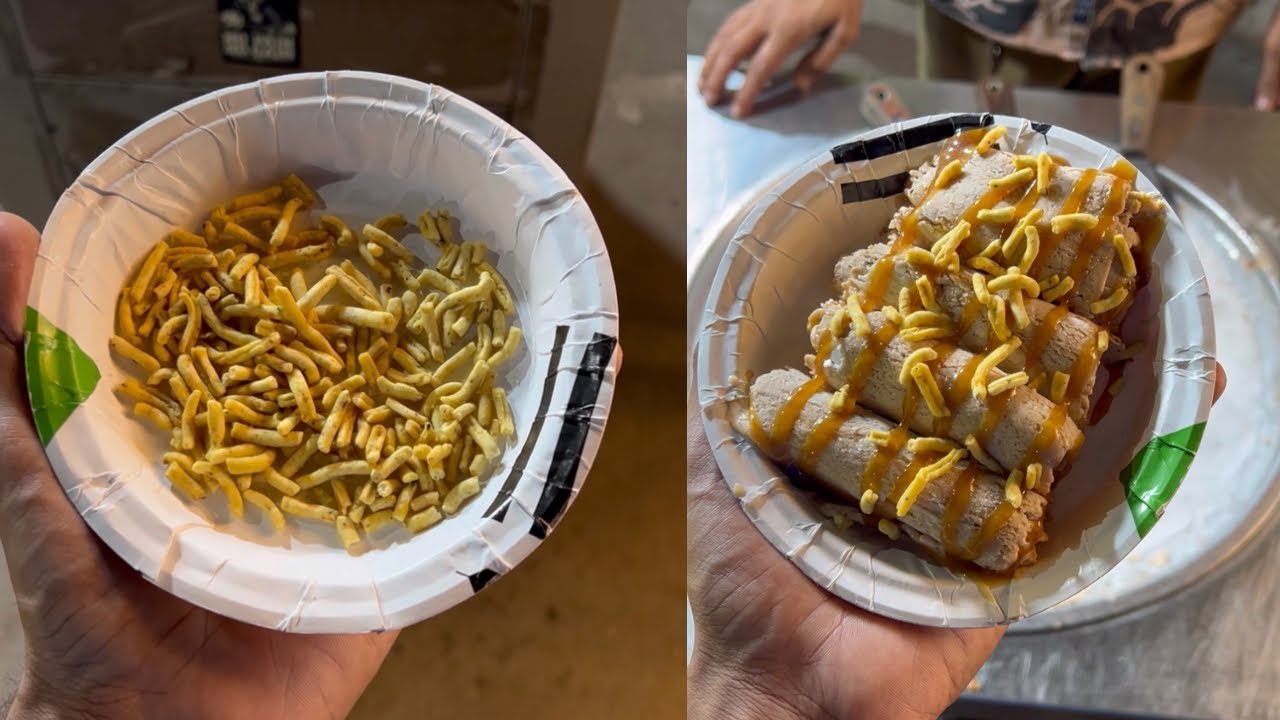 😱Indori Sev ki Tawa Ice Cream 🍨 🔥| Indore Street Food #youtubevideo #trending #streetfood #indore