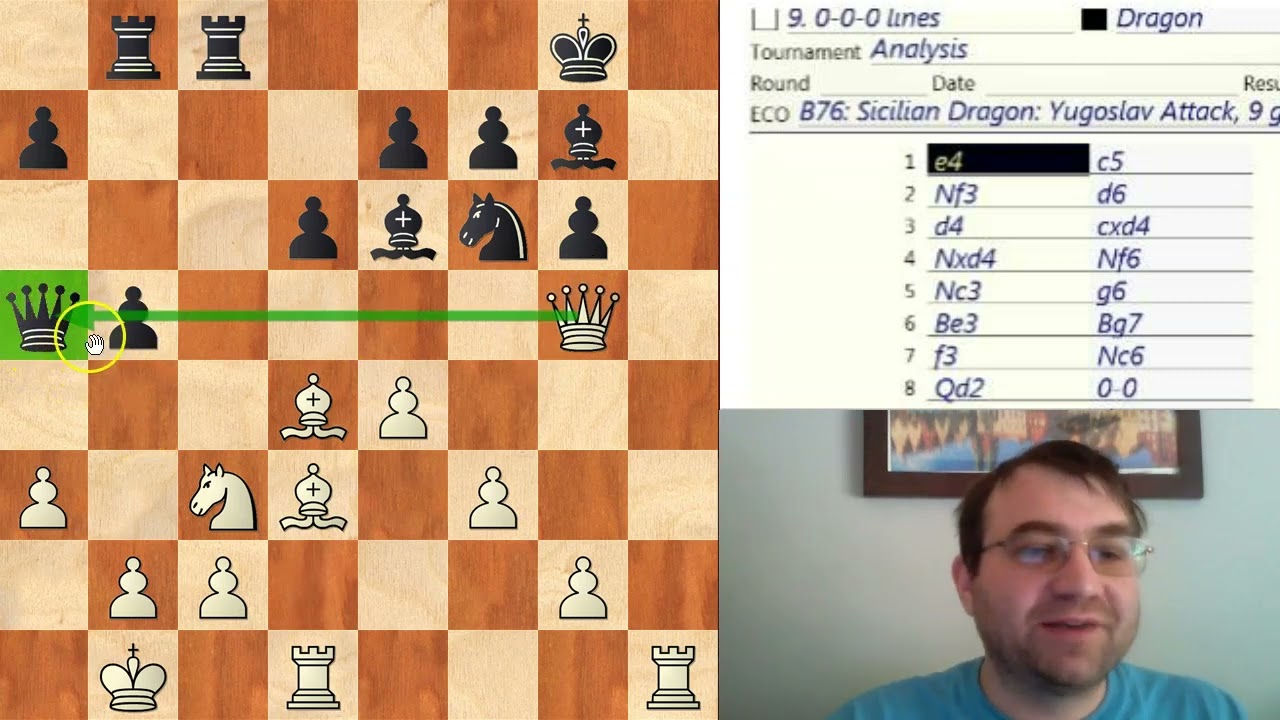 How to refute a very popular Dragon Sicilian Setup