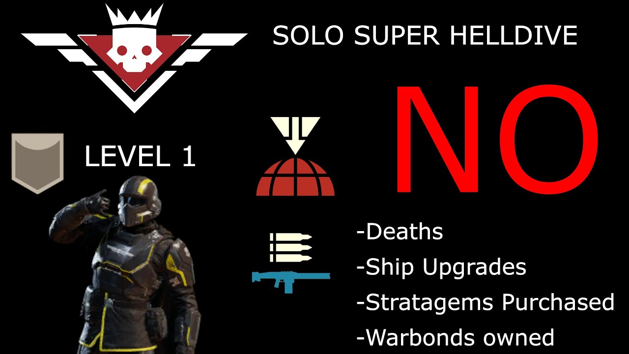Level 1 Solo Super Helldive