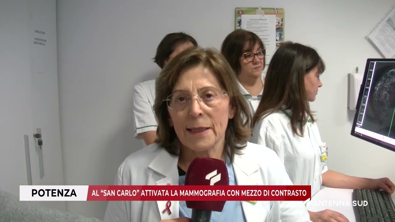 29 GENNAIO 2026   POTENZA    AL SAN CARLO ATTIVATA LA MAMMOGRAFIA CON MEZZO DI CONTRASTO