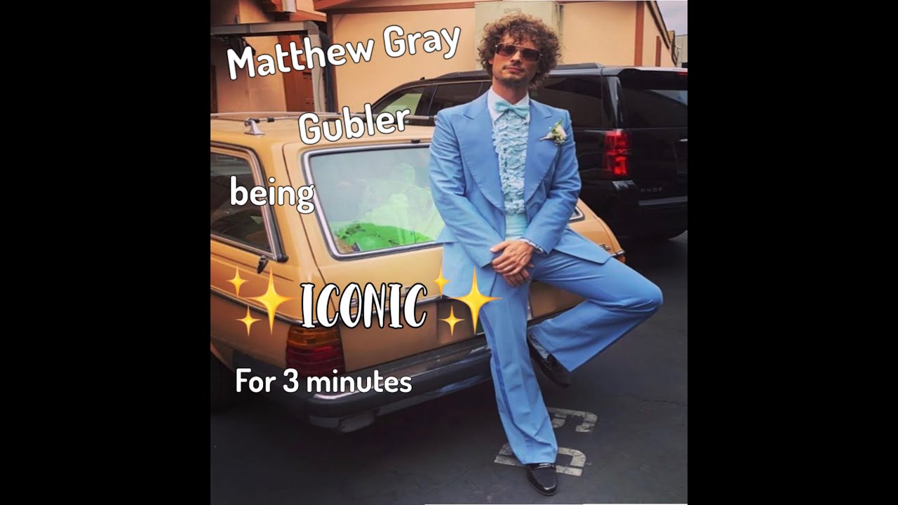 Matthew Gray Gubler being ✨iconic✨ for 3 minutes