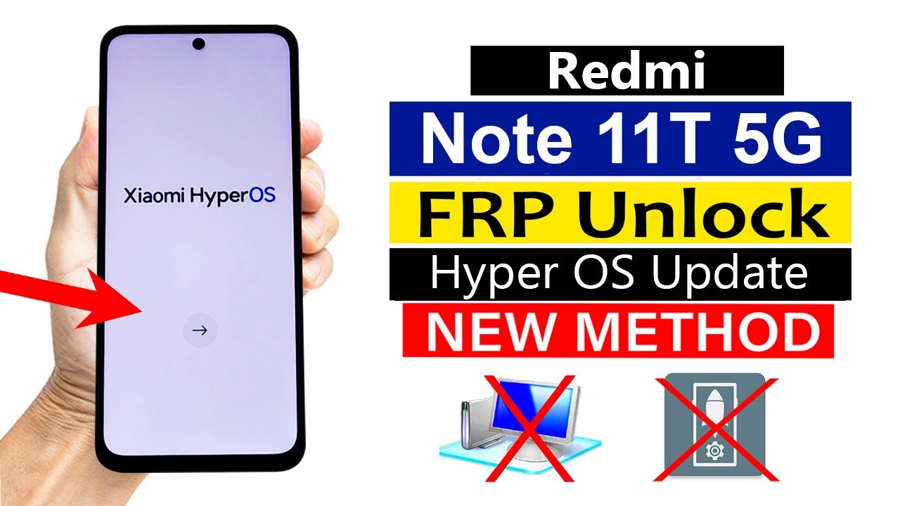 Redmi Note 11T 5G Google Account Remove | Hyper OS (Without PC)