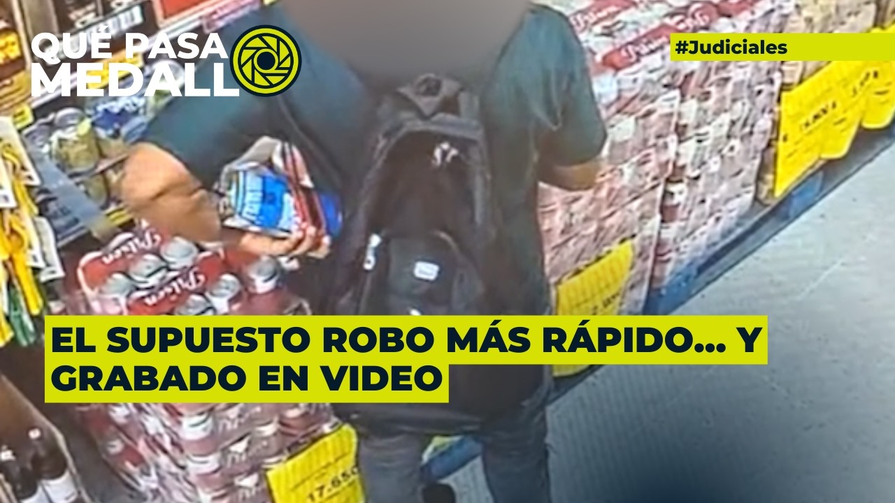El supuesto robo más rápido… y grabado en video
