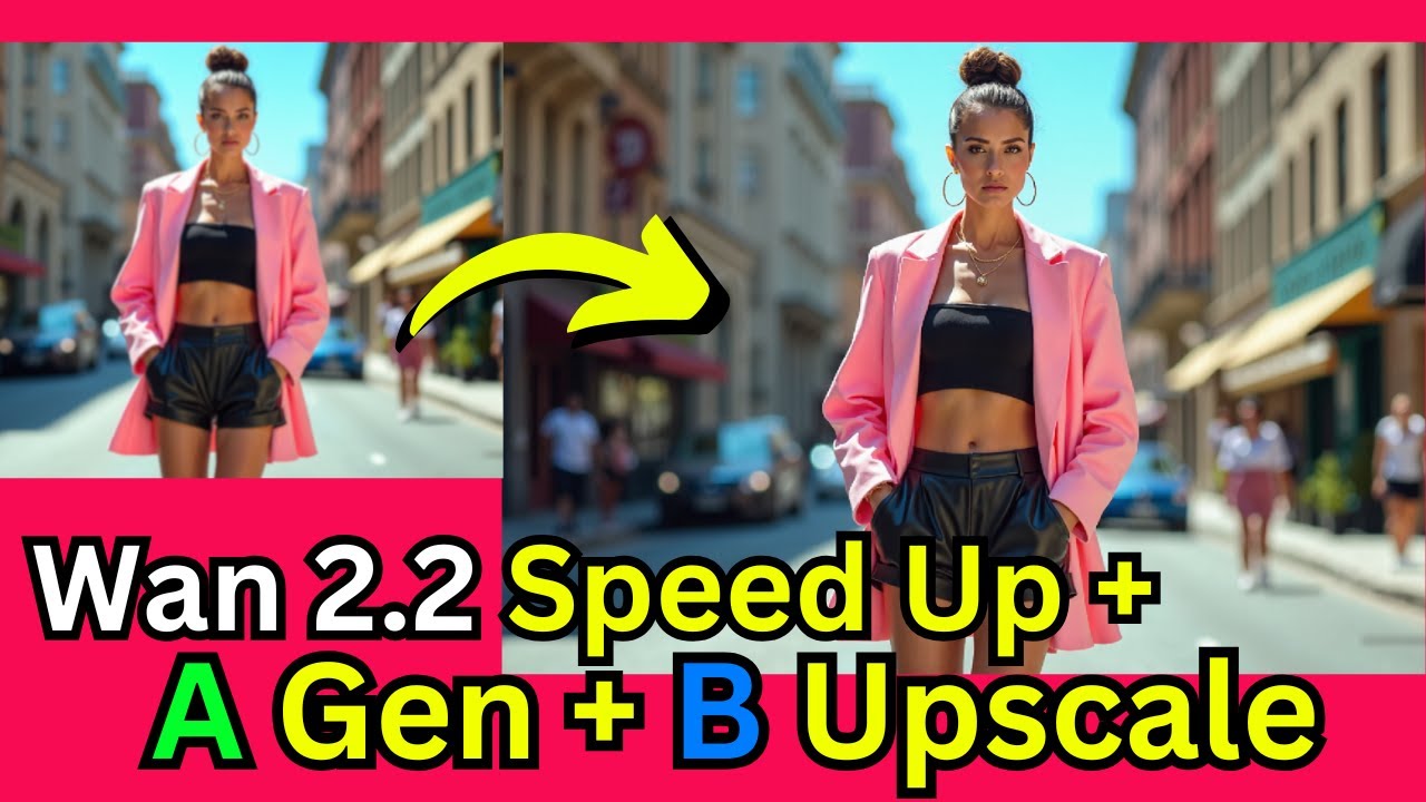 Wan 2.2 AI Video Speed Up! With 14B Video Generation And 5B Upscaling