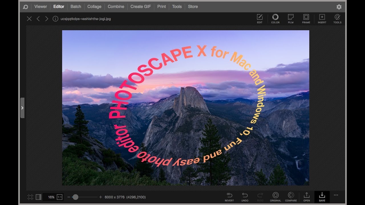 Text Warp - PhotoScape X 2.6